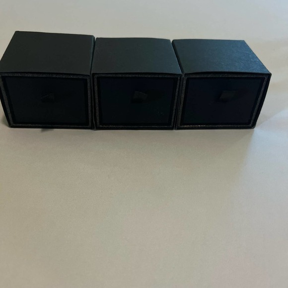 Dark Gray Ring boxes Velvet lined set of 3 - Picture 8 of 8